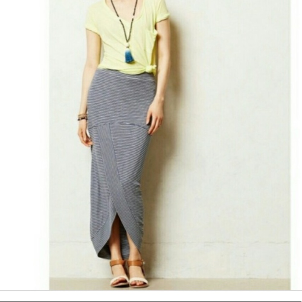 Anthropologie Bordeaux Pembroke Maxi Skirt